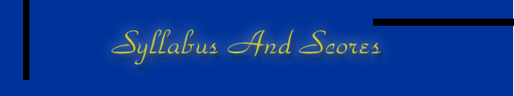 Syllabus and Scores